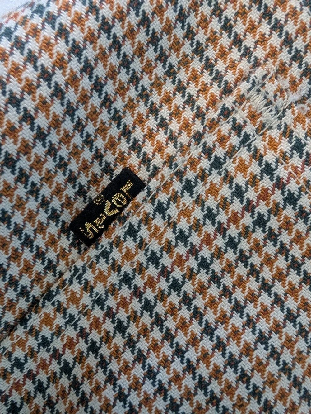 Levi's Vintage Men's Classic Houndstooth Dress Pants in Beige/Black